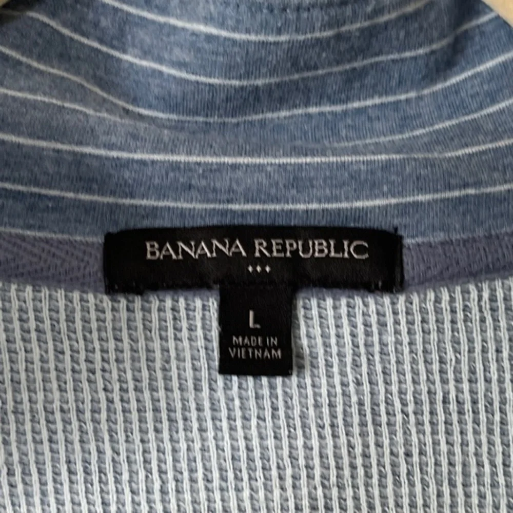 Banana Republic Striped‎ Blue full Zip Sweatshirt